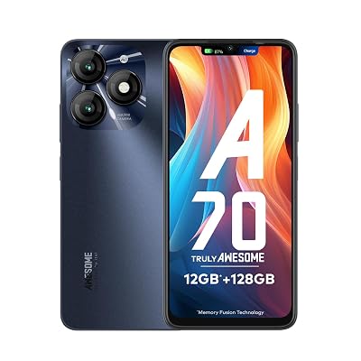 itel A70 4GB RAM, 64GB ROM Upto 12GB RAM with Memory Fusion | 13MP Dual Rear Camera &amp;amp; 8MP Front Camera | 5000mAh with Type-C | Dynamic Bar |