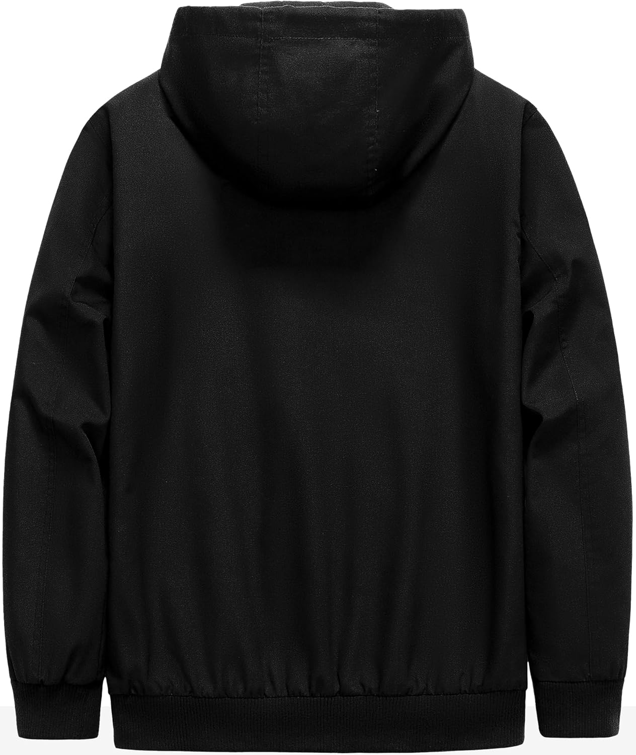 Pursky Men's Casual Cotton Jacket Lightweight Canvas Work Jacket Hooded Stylish Durable Windbreaker - Image 3