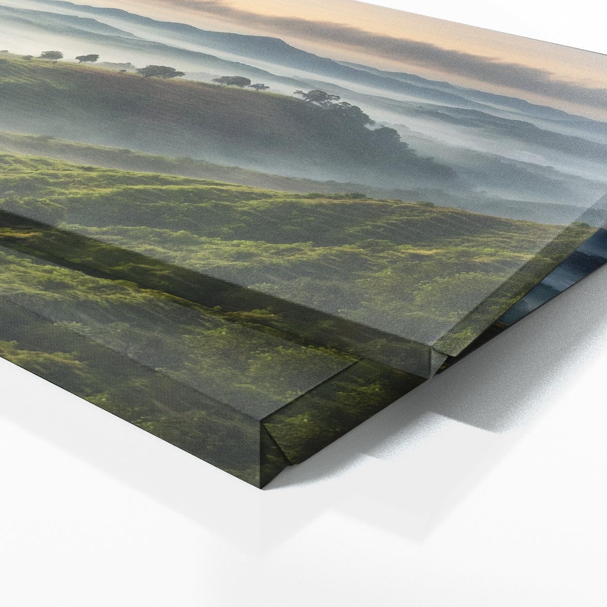 Sense Canvas Muskatnuss Ethereal Hills 76 Leinwandkunst, Heimdekoration, Wandkunstdruck, Poster, Gemälde, klein, 50,8 x 20,3 cm