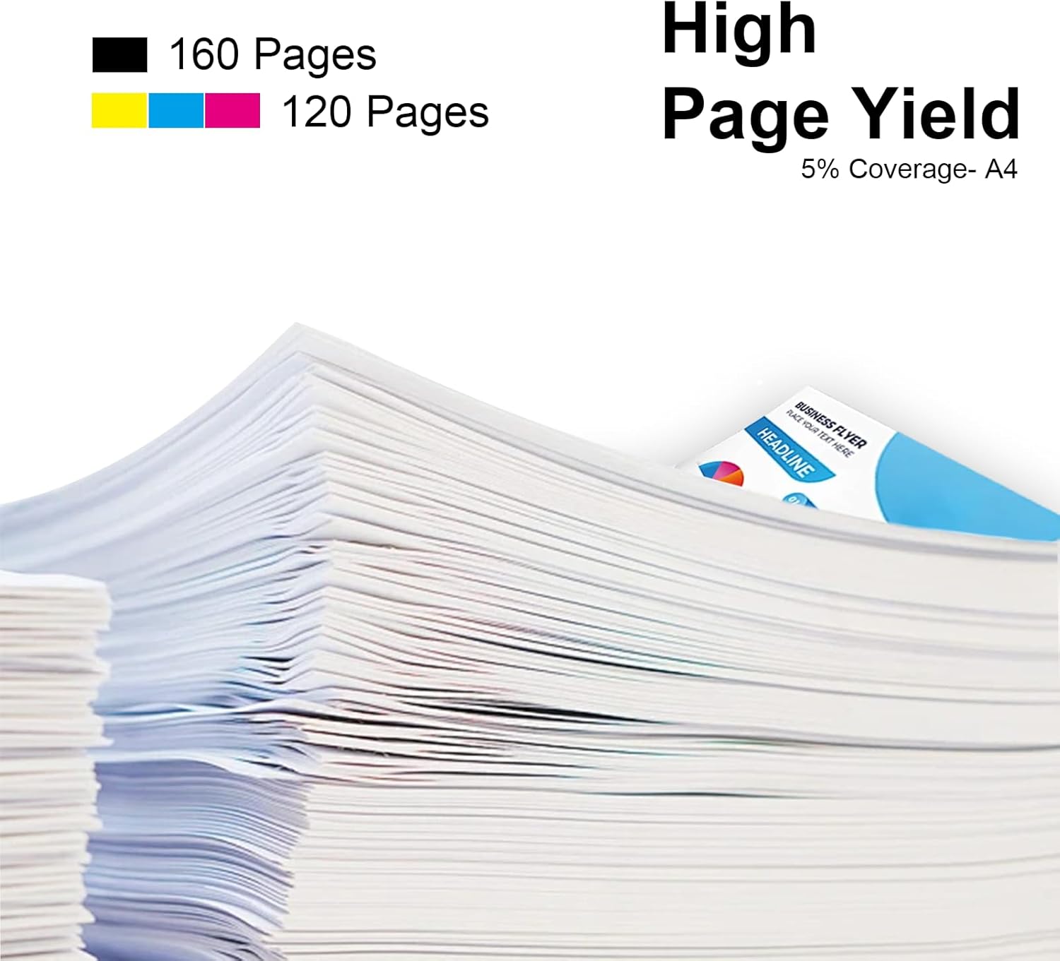 68 Ink Cartridges Compatible for Envy 6152e 6155e 6552e 6555e 6558e Printers (1 Black 1 Tri-Color)