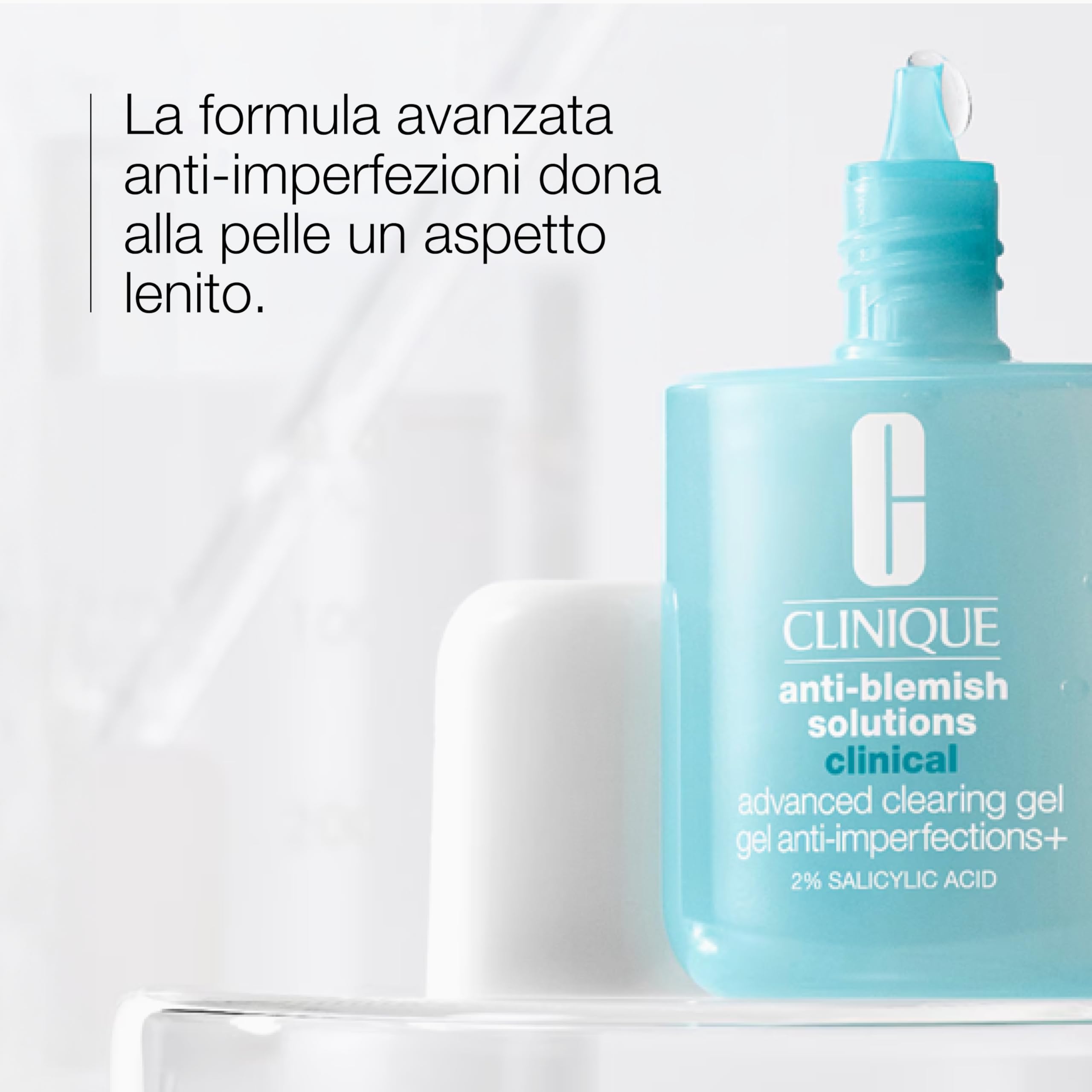 Clinique Anti-Blemish Solutions Clinical Advanced Clearing Gel anti-imperfezioni con il 2% di acido salicilico e amamelide, 10 ml