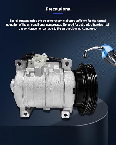 Miniatura 28 de ECCPP Compresor de CA 1999-2003 apto para Chevrolet Tracker para Suzuki Vitara 2.0L compresor de aire acondicionado