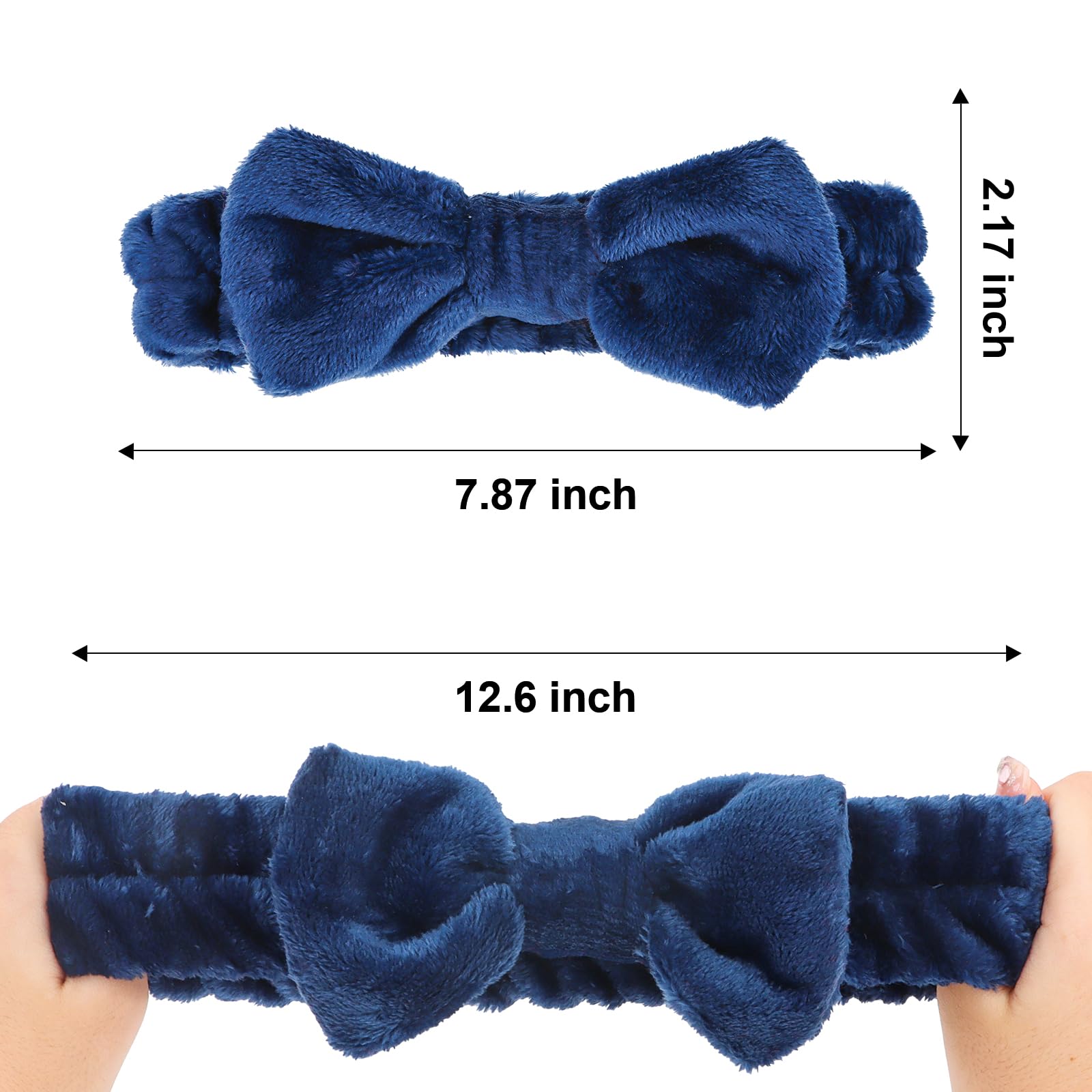 Semato Juego de recuerdos de despedida de soltera, diadema de spa para novia, diadema de novia y dama de honor, diademas para el cuidado de la piel para mujer, lindas bandas de lazo para la cabeza,