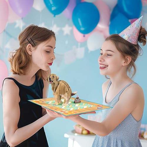 Vista 19 de GREETING ART Tarjeta desplegable de feliz cumpleaños, tarjeta desplegable de cumpleaños de astronauta, tarjeta de cumpleaños de astronauta, tarjeta