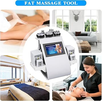 40K Ultrasonic Cavitation Machine, 6 in 1 Cavitation Machine, Machine Cellulite Removal Multipole RF Vacuum Lipolaser Photon Body Contouring Spa Beauty Equipment