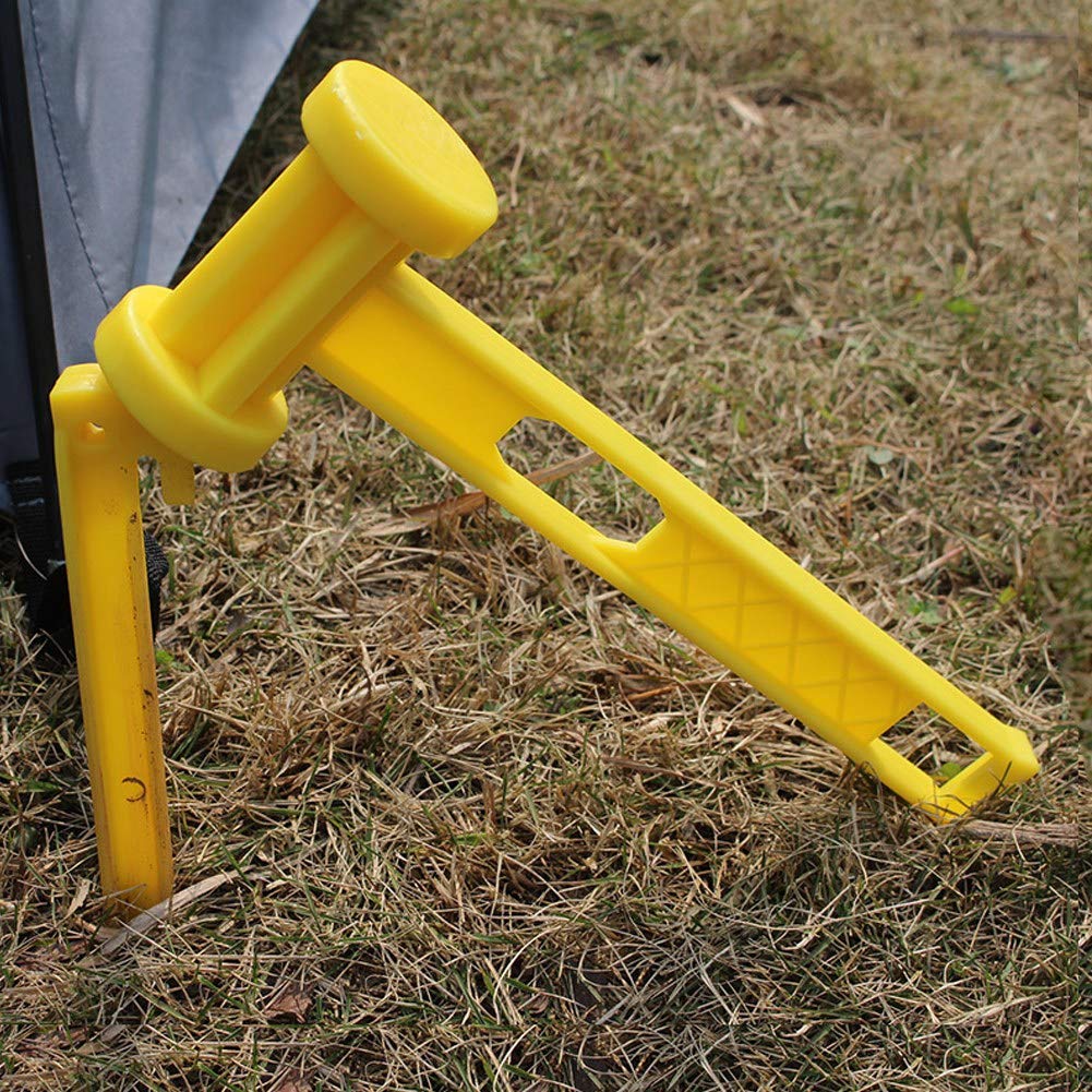 VGEBY Tent Hammer, Lightweight Multi-Functional Camping Tent Ground Nail Mallet Tent Peg Hammer Camping Tents and Accessories Plastic Mallet Camping Camping Hammer For Tent Stakes