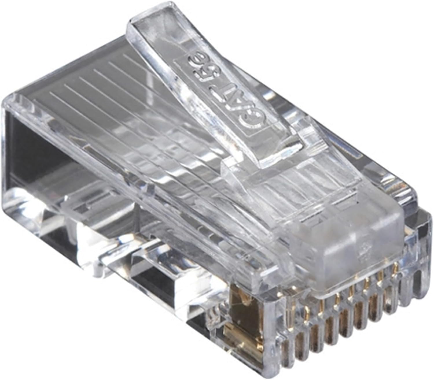 Black Box Cat5e Value Line Modular Plug, Unshielded, 50-pak - 50 Pack - 1 X Rj-45 Male - Gold-Plated Contacts