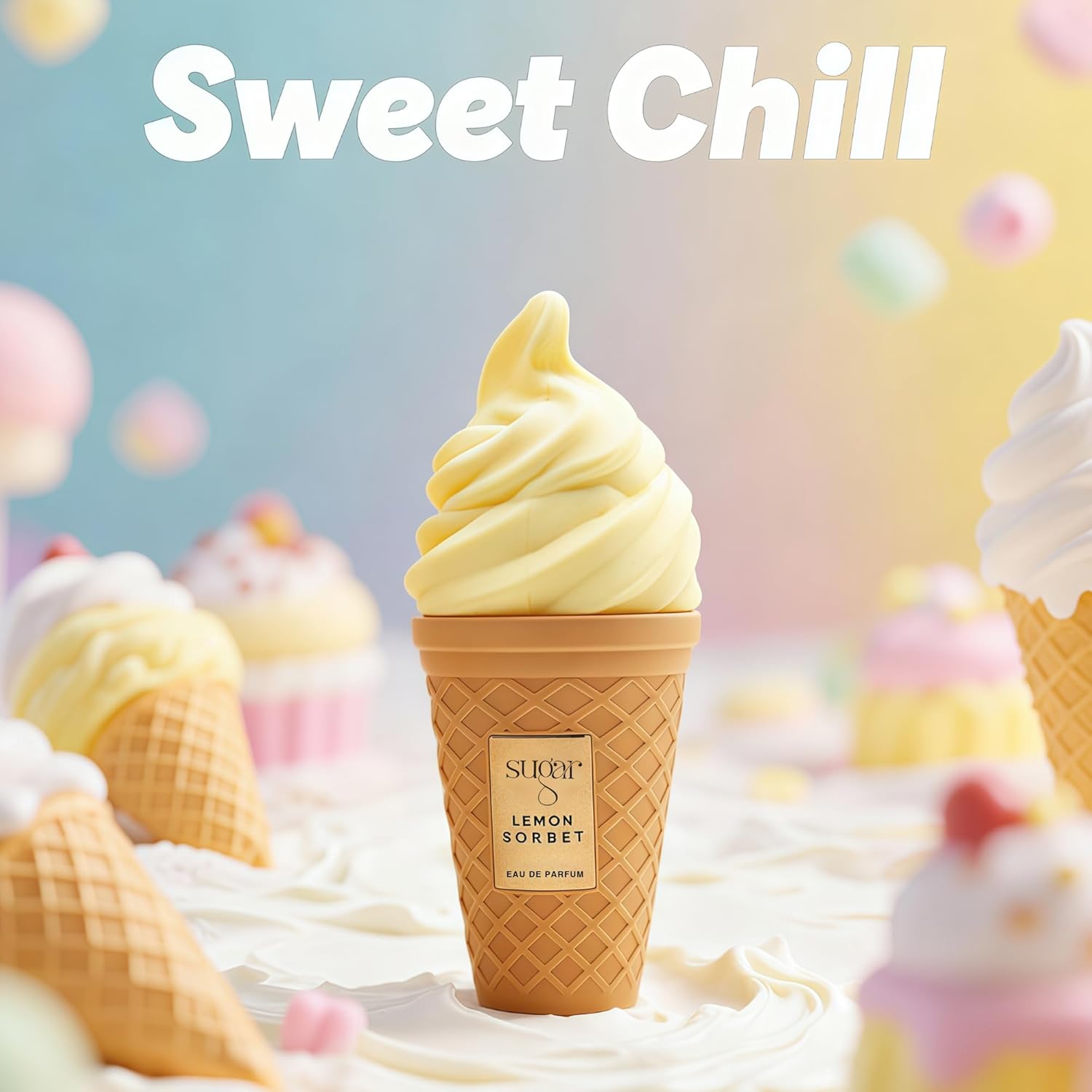 Lemon Sorbet Perfume for Women, Citrus Gourmand Scent with Lemon & Vanilla, Long Lasting Fresh EDP for Daily Use, Crisp and Natural 3.4 Fl Oz - Image 3