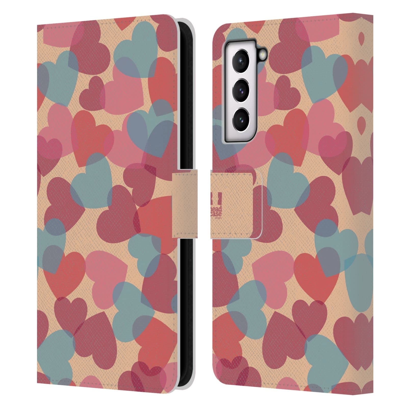 Housse Galaxy S21 FE 5G Head Case Designs Coeur anti-choc avec support vidéo
