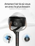 Dreo 43 Inch Smart Standing Fan for Bedroom, 100ft Strong Airflow Fan, DC Motor Silent Floor Fans, 120°+105° Oscillating Pedestal Fans with 12H Timer, 6 Modes, WiFi/Alexa/Remote Control - 5
