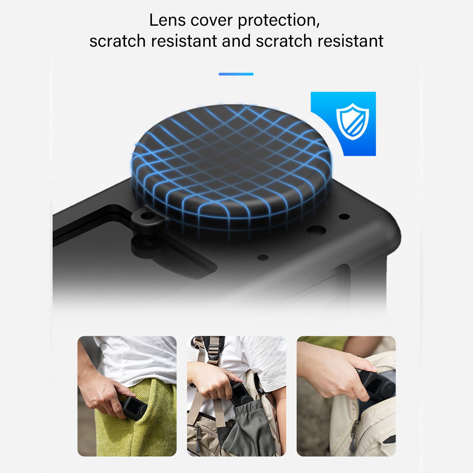 Coque De Protection Silicone Pour DJI Osmo Action 6 - Anti-chocs, Poussière, Avec Bouchon Objectif