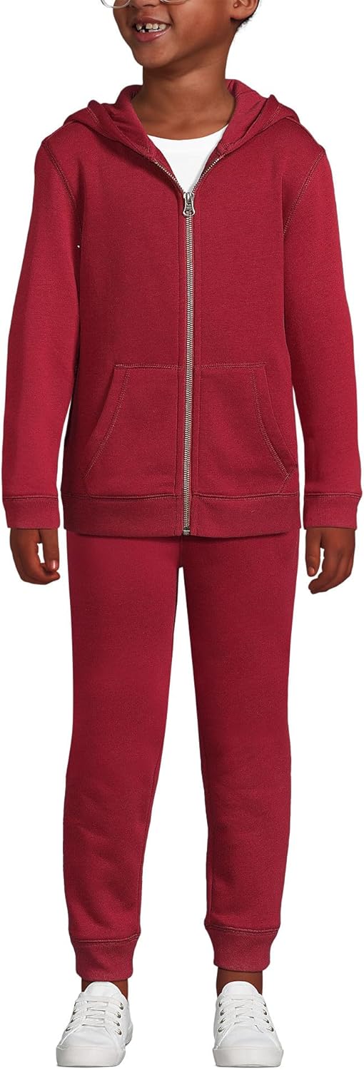 Lands' End School Uniform Kids Zip Front Sweatshirt