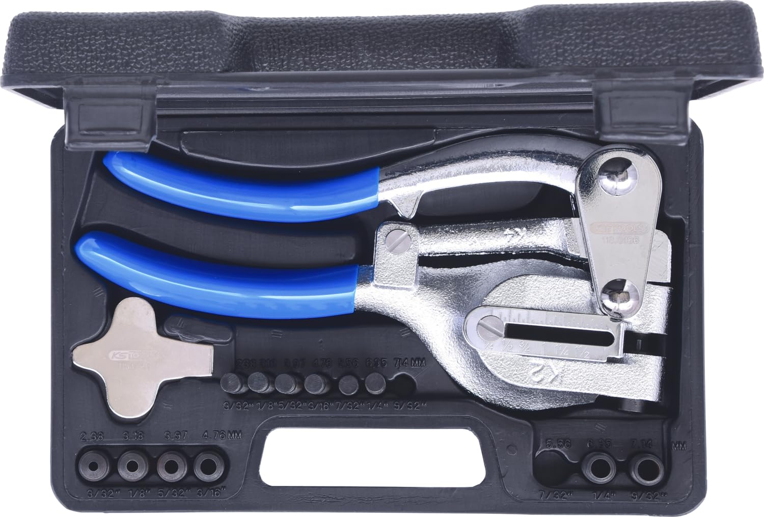 KS Tools 118.0105 Zestaw szczypiec do dziurkowania, 16-szt