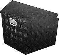 Vista 9 de VEVOR Caja para Lengüeta de Remolque, Cofre de Herramientas de Cajas para Lengüeta de Placa Diamantada de Aleación de Aluminio, Caja