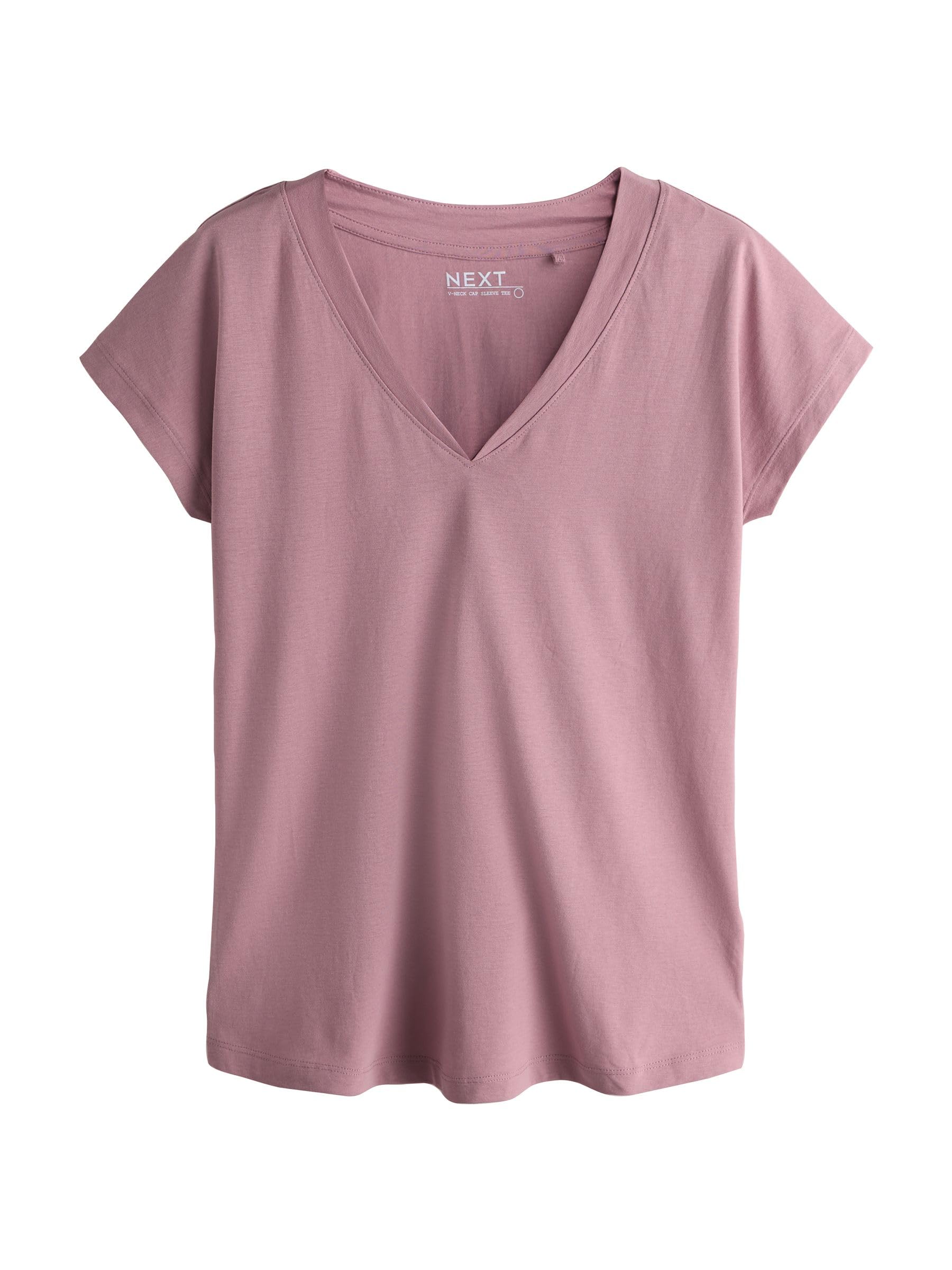 NEXT Damen 7er-Pack T-Shirts mit überschnittenen Schultern