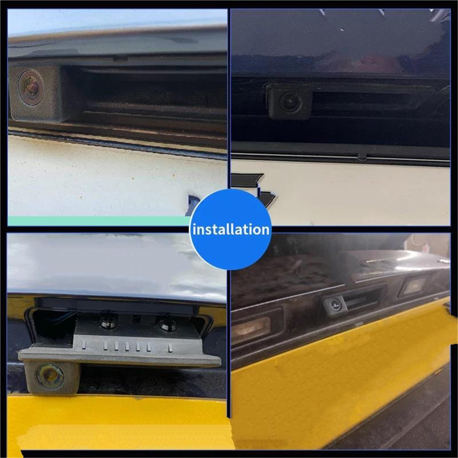 Cámara Respaldo Estacionamiento con Mango Negro Vista Trasera para BMW E60 E61 E70 E71 E72 E82 E88 E84 E90 E91 E92 E93