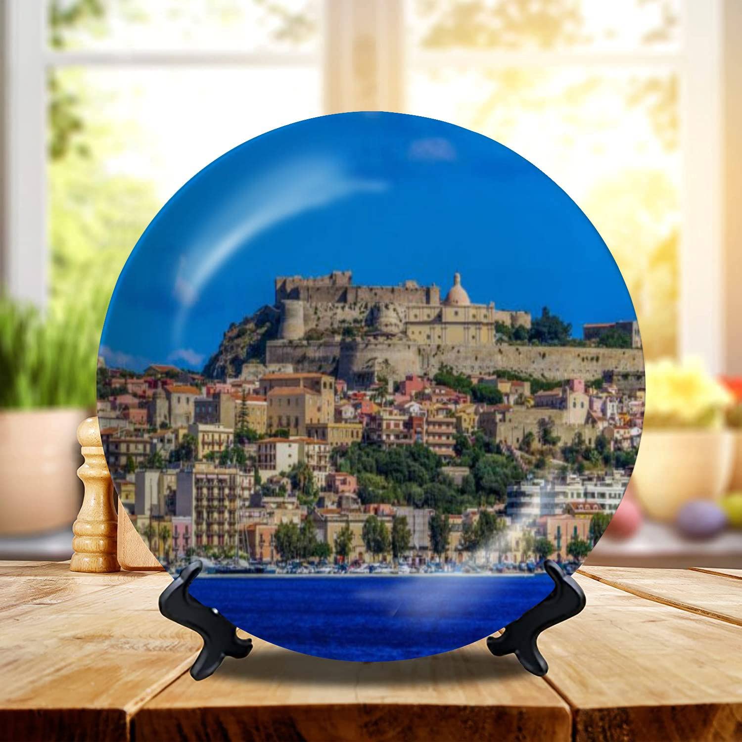 Ceramic Hanging Decorative Plate Milazzo Sicily Italy Wall Plate Ceramic Ornament for Home & Office, Dining, Parties, Wedding 8