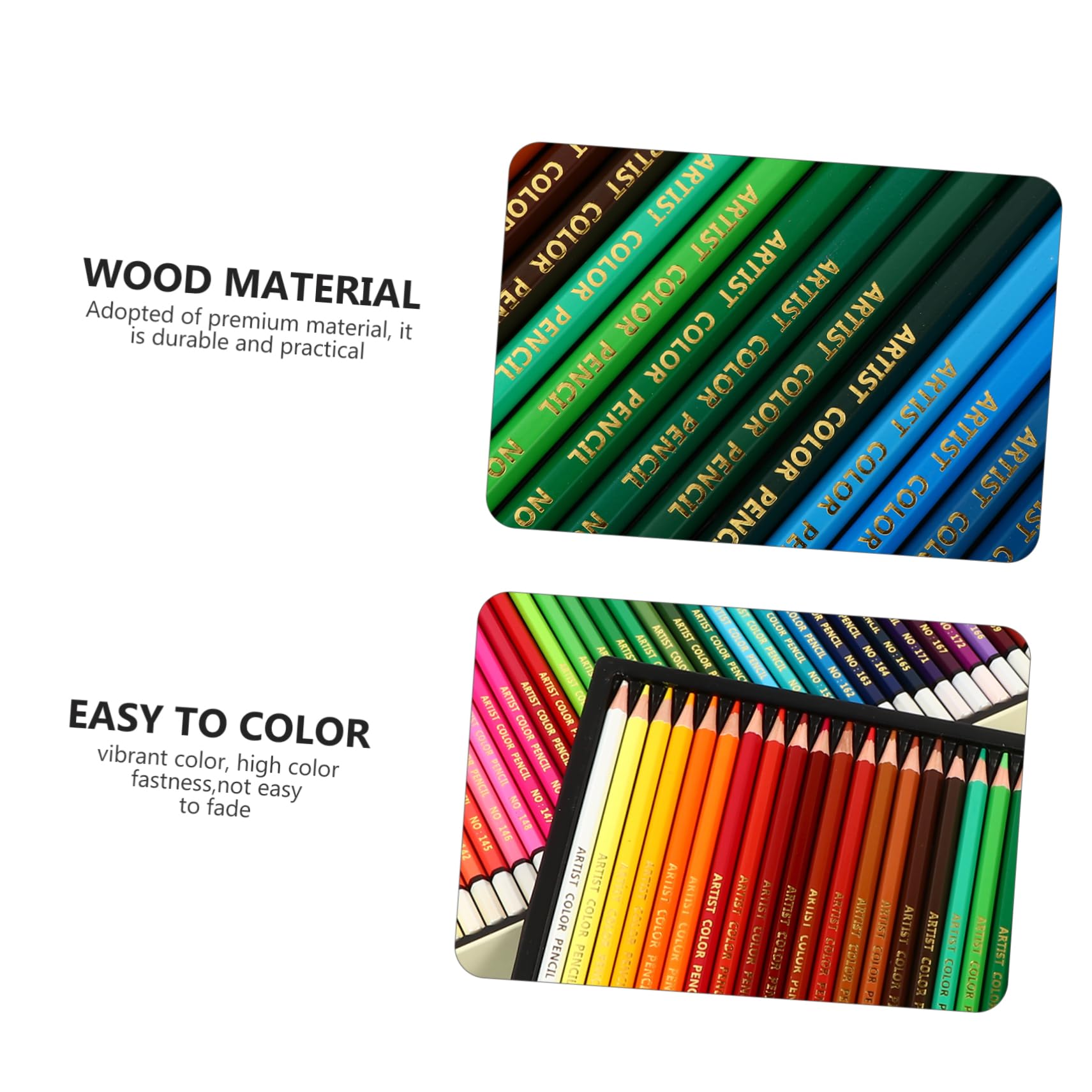 Uonlytech Matite Colorate Per Artisti Articoli Per Disegno Matite Per Schizzi e Dipingere Realizzate Materiali Di Pratiche e Sicure Sensazione Confortevole e Pittura Liscia