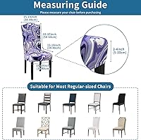 Vista 63 de Juego de 6 fundas elásticas para sillas de comedor, extraíbles y lavables, para sillas de comedor, hotel, ceremonia