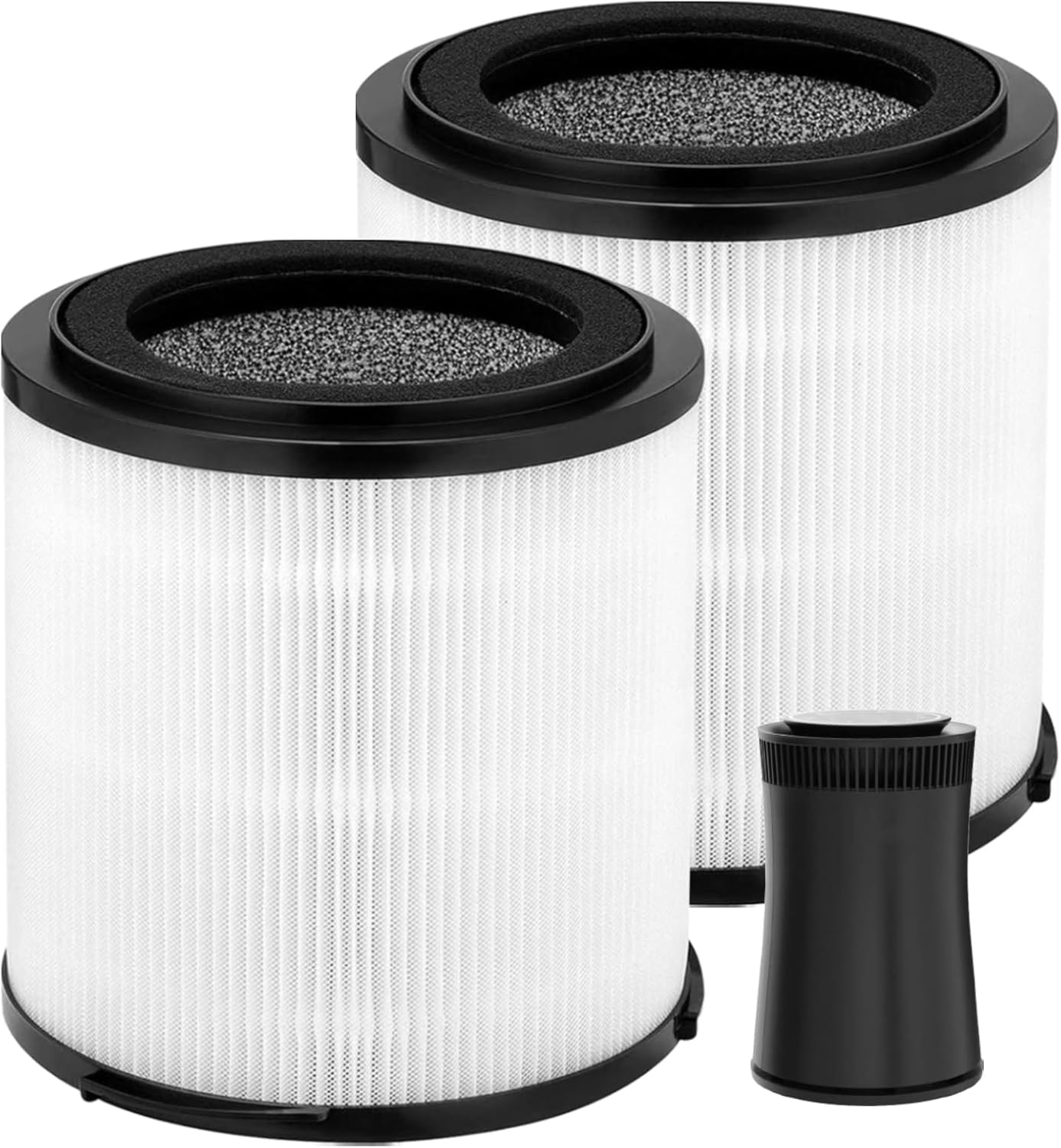 2 Pack KJ150F-C02 Replacement Filter For SilverOnyx 5-Speed Air Purifier (Large Room500 sq ft), 3 IN 1, H13 True HEPA with High efficiency Activated Carbon and Pre-Filter