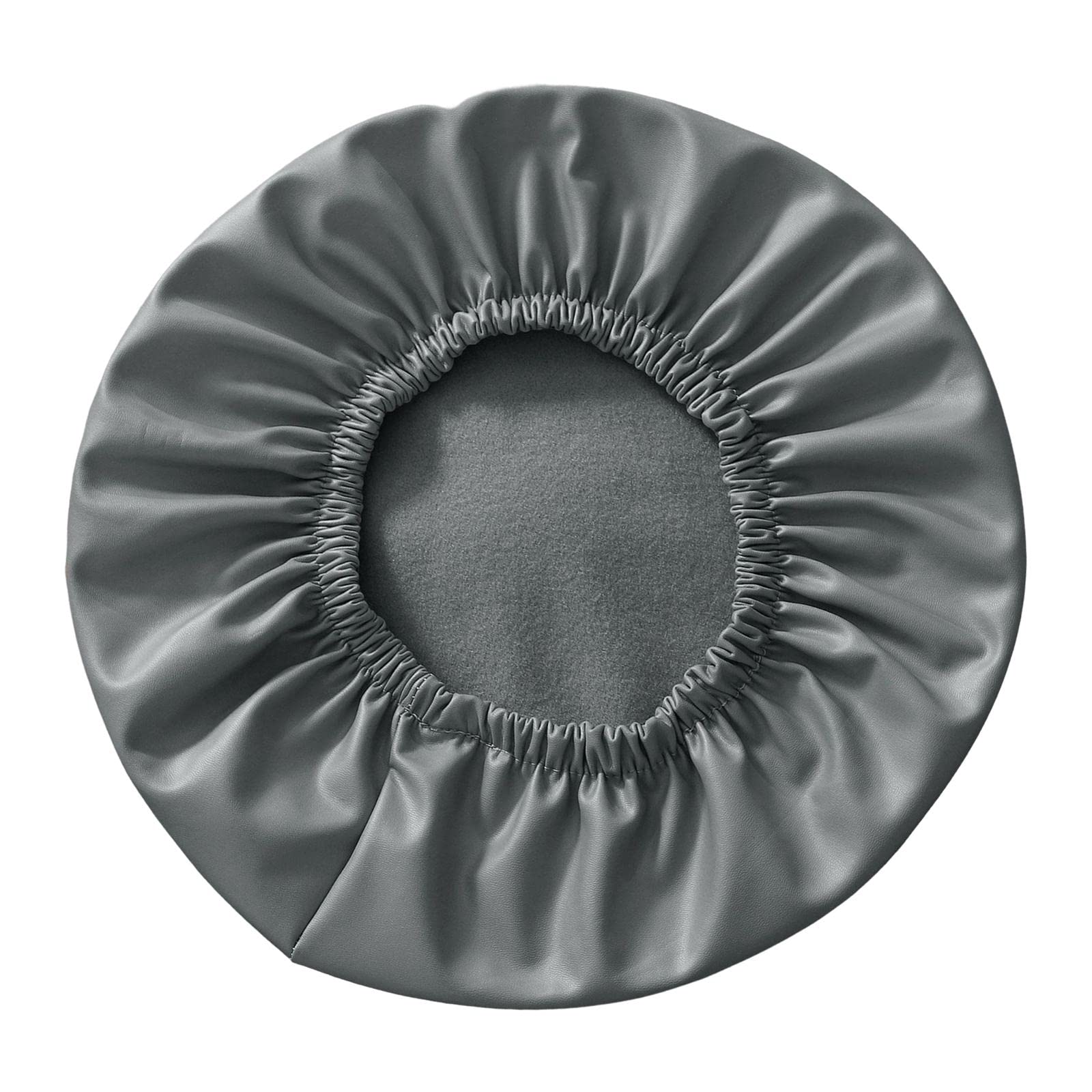 Fashion My Day Round Stool Chair Cover PU Leather Waterproof Chair Protector Seat Cover Gray | Home & Garden | Furniture | Slipcovers-image-19