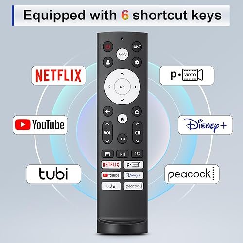 Vista 46 de Control remoto de repuesto solo para todos los televisores Roku, compatible con TCL Roku/Hisense Roku/Onn Roku Series Smart TV
