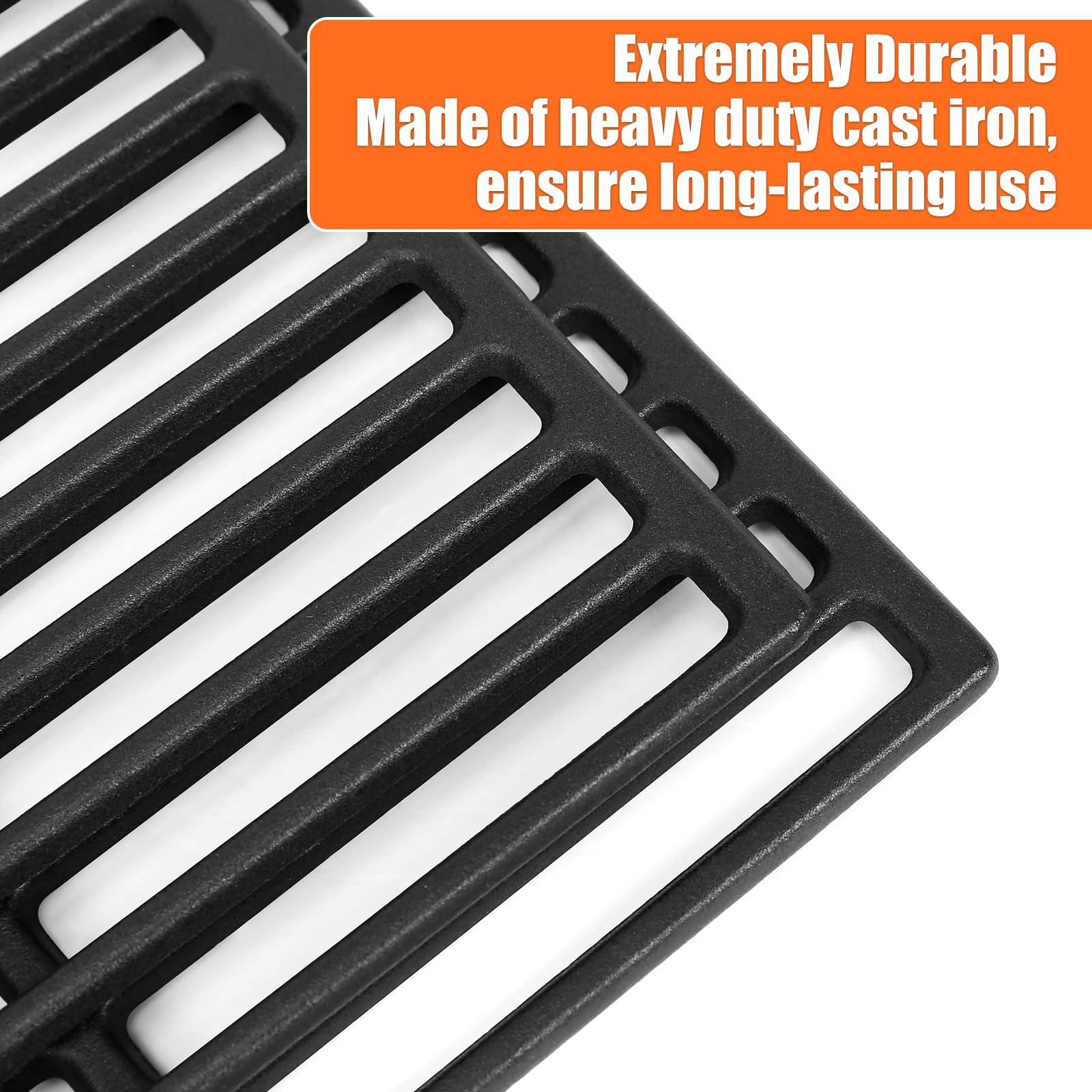 GFTIME Gusseisen Grillrost 43x39cm für ProfiCook PC-GG 1128 PC-GG 1255 PC-GG 1057 Gasgrill 2 Stück