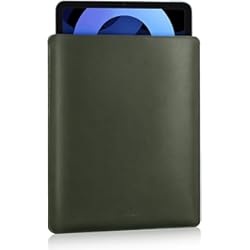 MoKo Funda Protectora, 9-11 Pulgada Estuche Ultrafino de PU con Forro de Fieltro Gris Claro, Compatible con iPad Air 5 10.9 2022, iPad 9th 8th 7th Gen 10.2, iPad Air 4 10.9, iPad9.7, Verde Noche
