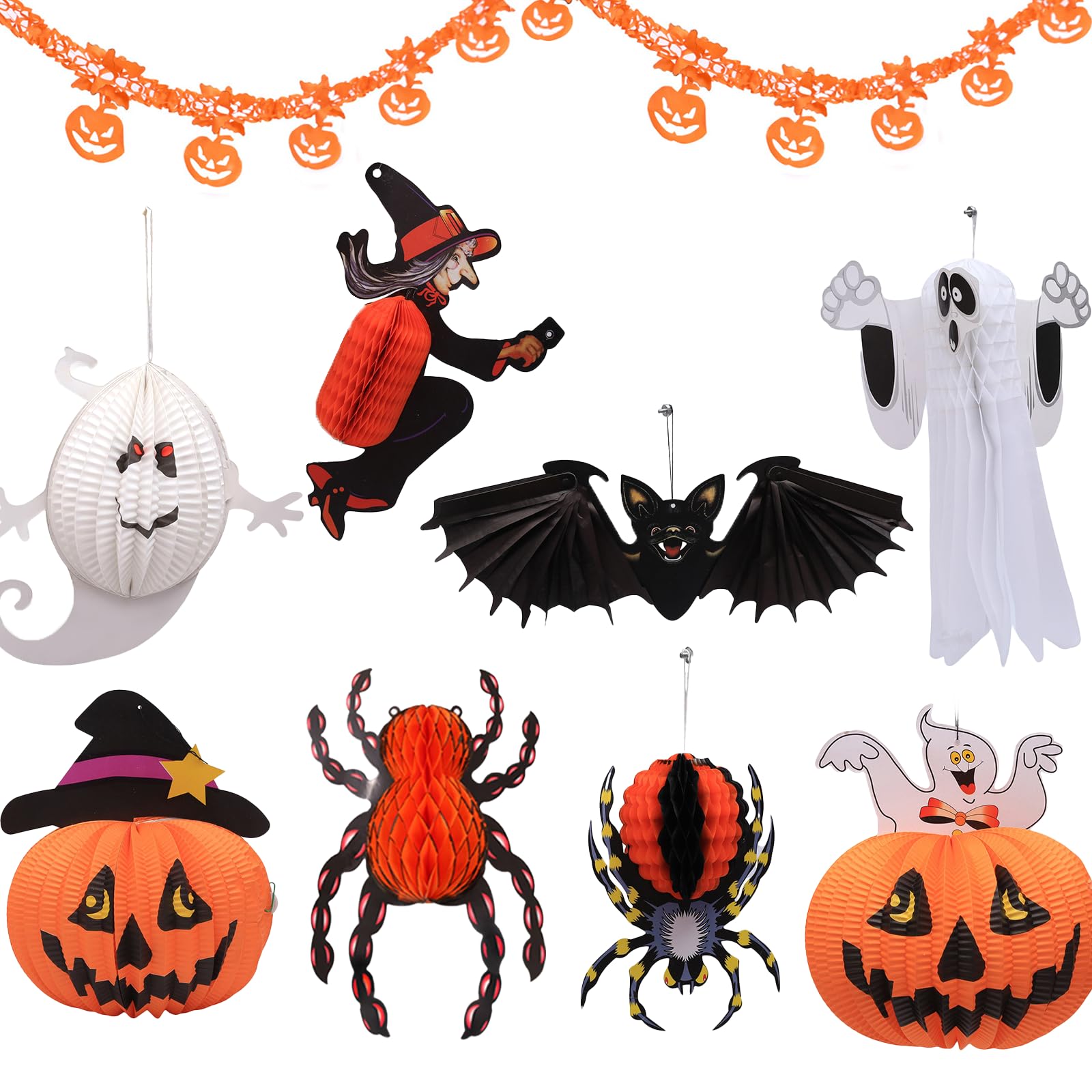 【最終値下】蜘蛛魔女装飾具 accessory6点set(定価25000円) Amazon.co.jp: ハロウィン 飾り 立体 3D 提灯 吊り下げ 9点