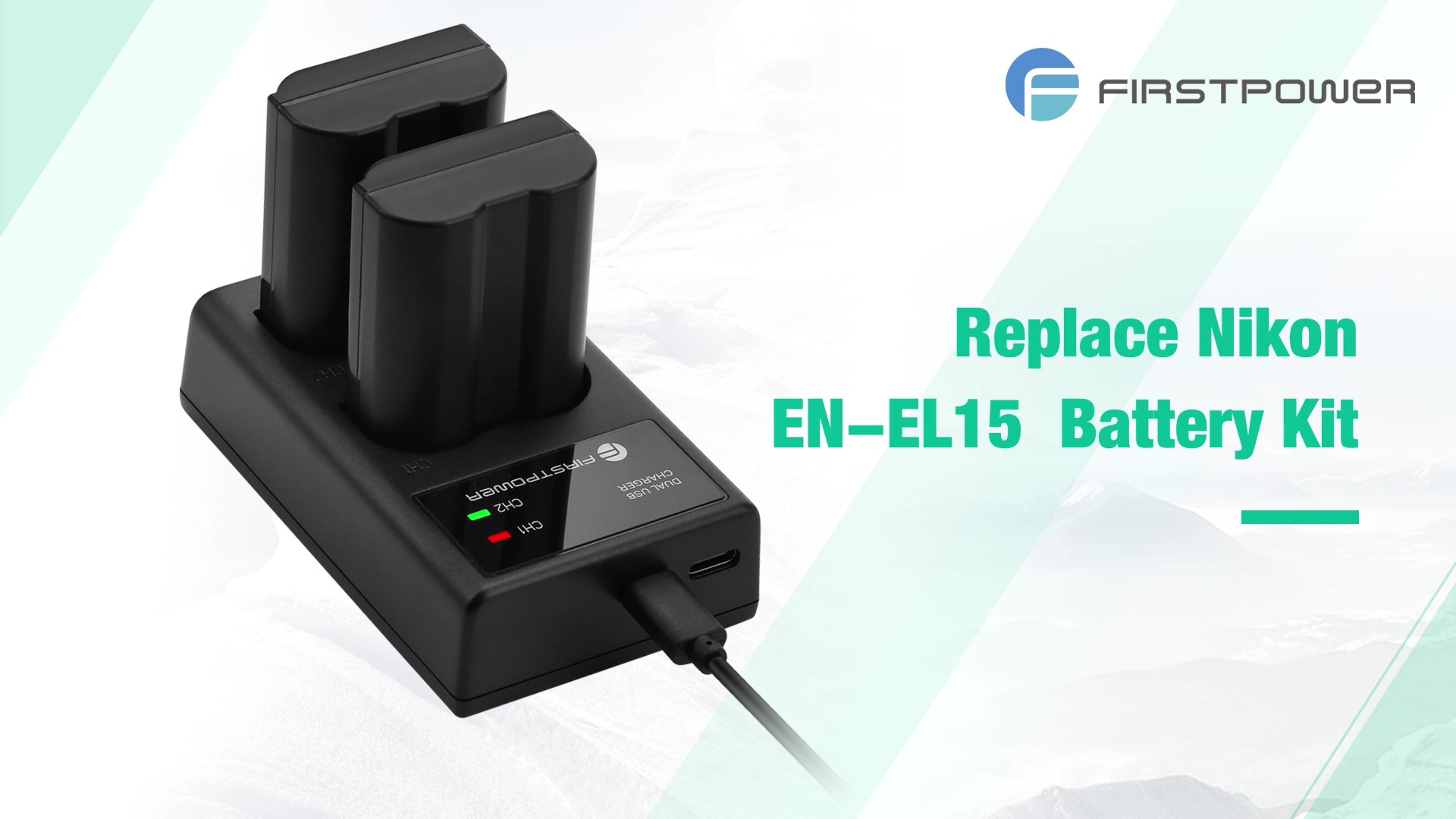 ENEGON EN-EL15 /EL15C Akku und Smart LED Dual USB Ladegerät für Nikon ZF Z6,Z7 Z8 D7500 D7000