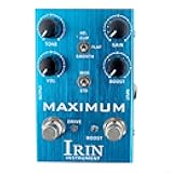 IRIN Guitar Effects Pedal, Overdrive Distortion with Ten Segment EQ, Amplify Speaker Sound (B)