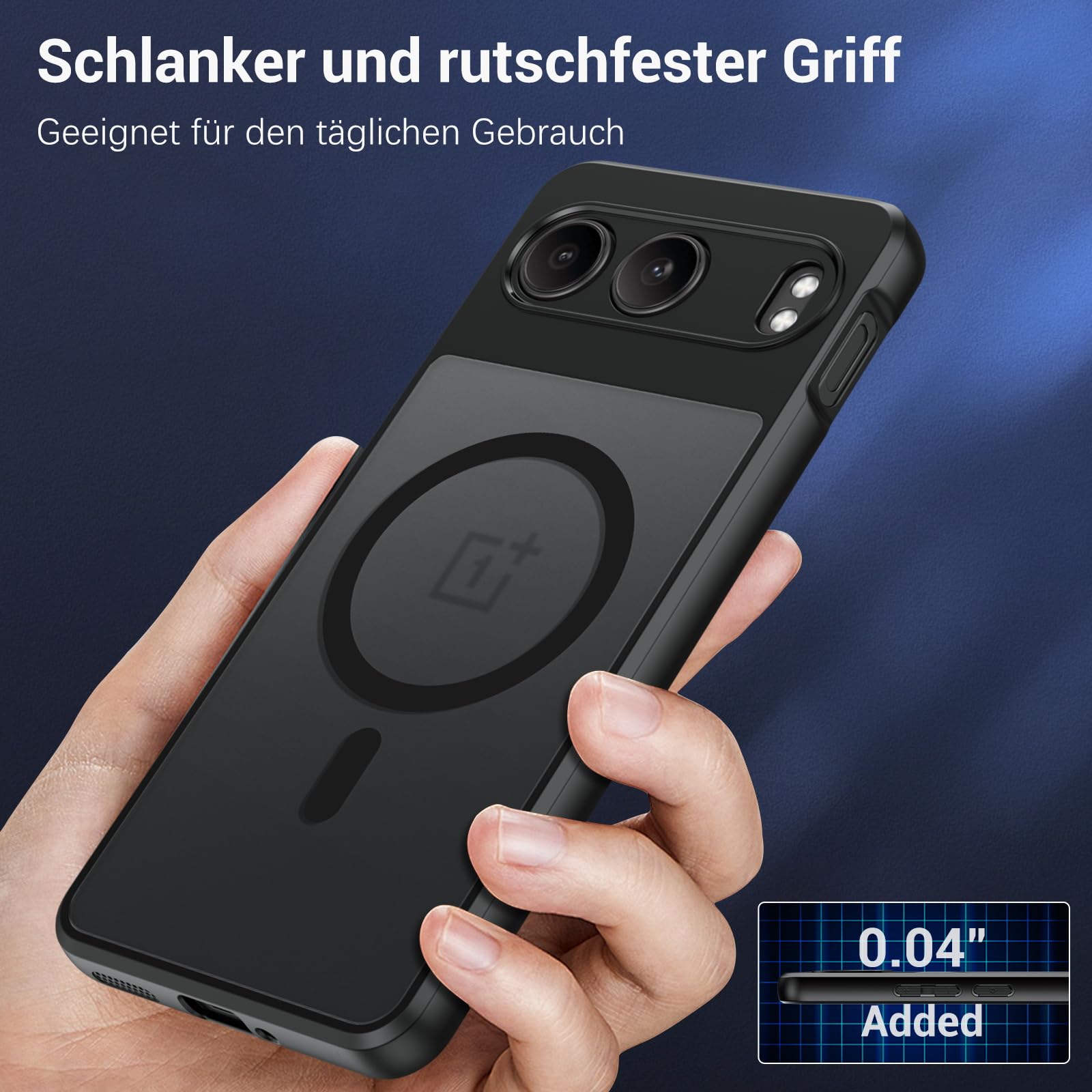 Magnetische Handyhülle Für OnePlus Nord 4 5G – Mattiert, Wireless Charging & Auto-Halterung Kompatibel