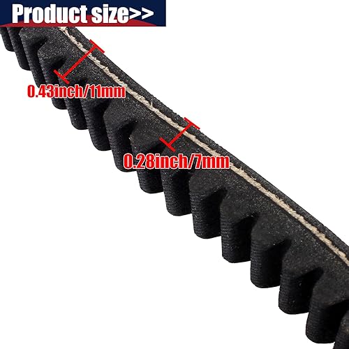 Miniatura 3 de 3 correas de transmisión compatibles con Coleman KT196 Go Kart Powersports KT196cc 4 ruedas 196cc 6.5HP Gokart Buggy Mini Bike