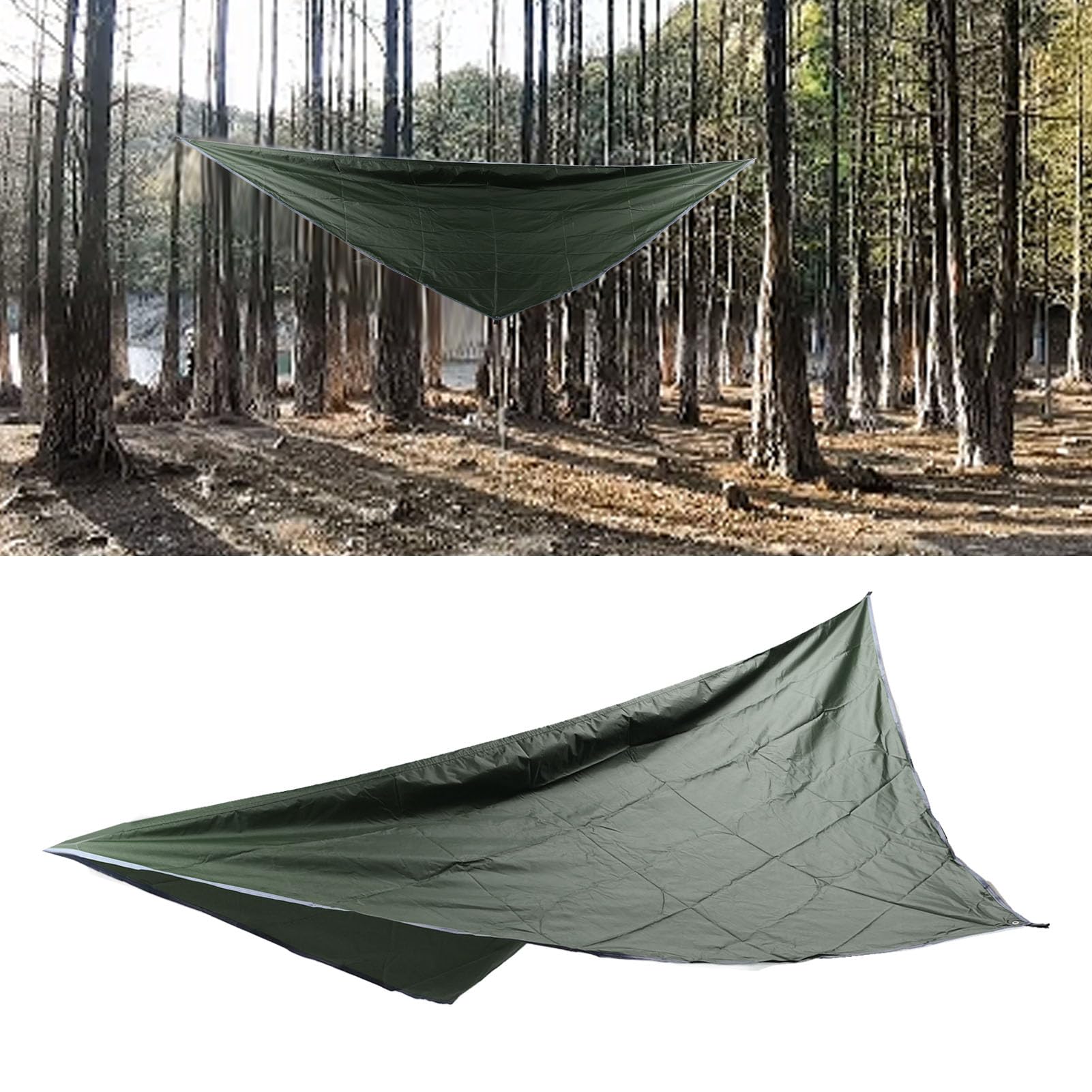 viereckige hängematte Multifunktionale wasserdichte Zeltplane Camping, Outdoor-Hängematte, Strandüberdachung, Camping-Überdachung, Outdoor-Hängemattenzelt (OD Buy Path Of Exile app-alterations Size_id:L