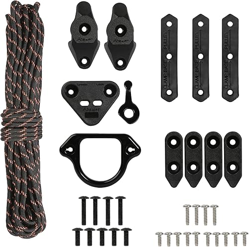 Kit de carro de anclaje para kayak, sistema de carro de anclaje para canoa de kayak