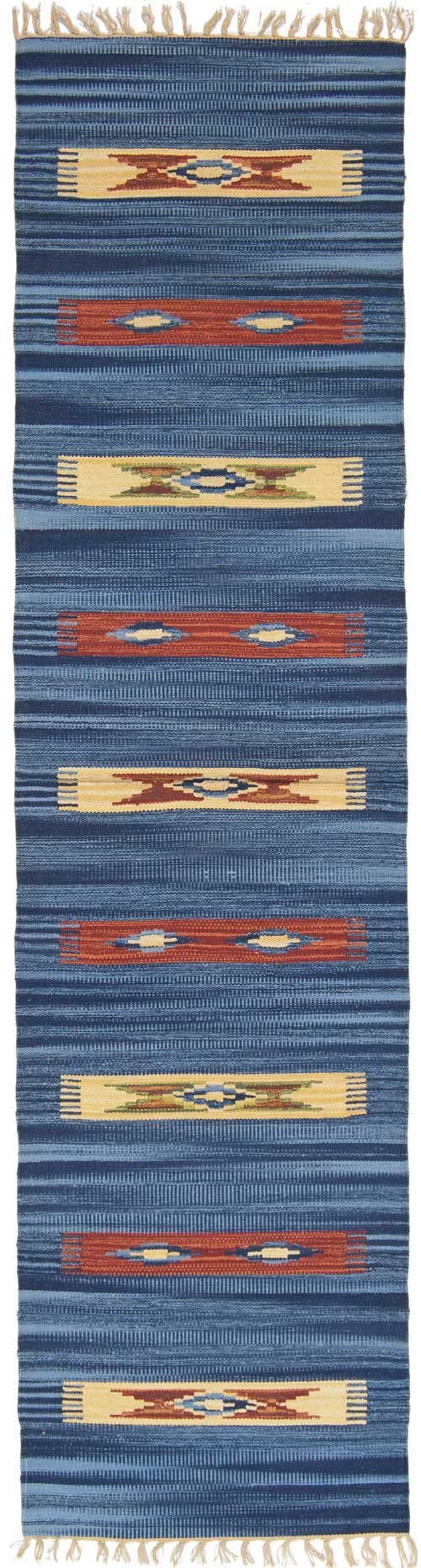 Galleria Farah1970 - 200x60 CM Kilim Autentico, Originale e Fatto a Mano Ideale Per il Corridoio, Ufficio, Seconda Casa e la Cucina (LAVABILE IN LAVATRICE)