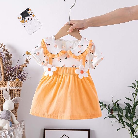 girlsdoporn yellow dress Girls Dresses Summer Baby Toddler Floral Print Sleeveless Casual for Infants and Toddlers Girls Comfortable Play Outfit, pink, 100/2xl Select Shoe Size:38.5 House of Harlow White MEN'S SALE
