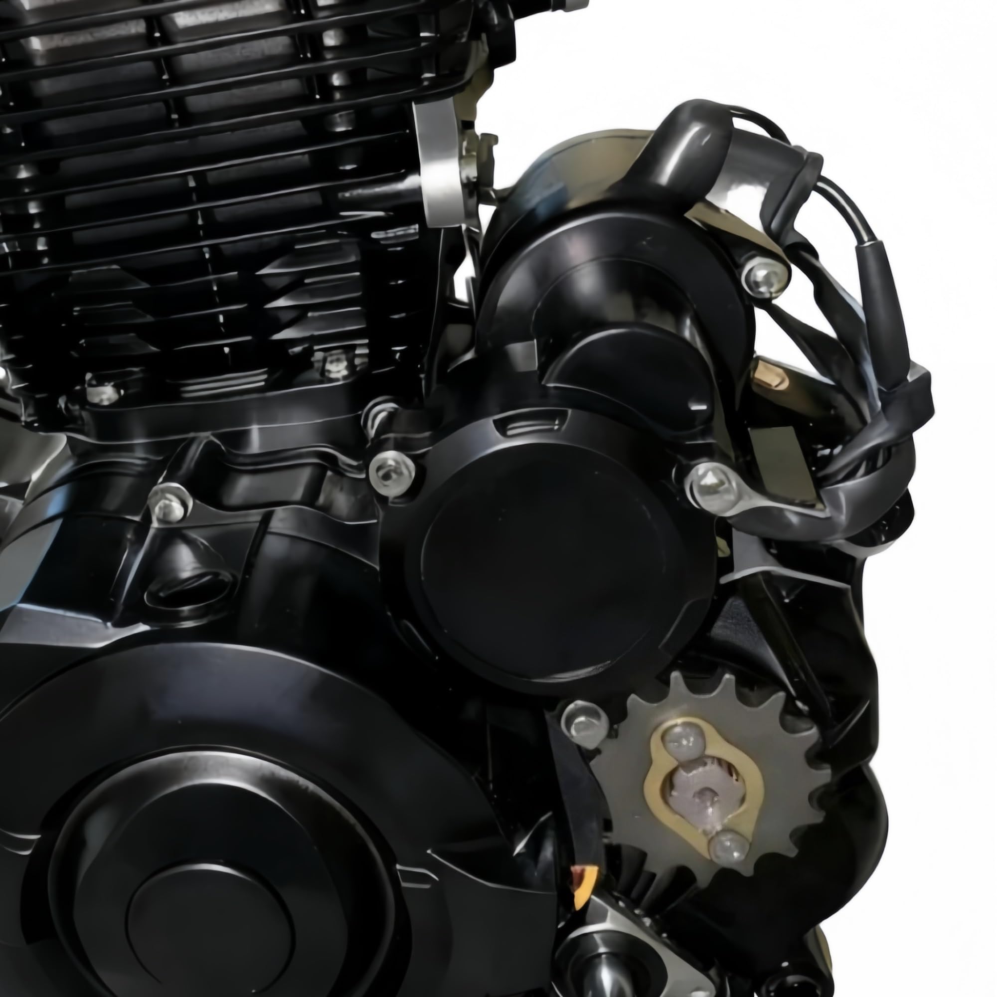 Moteurs de moto Par Moto Refroidie Air De Cylindre Simple À 4 Temps Pour Le Déplacement L'Assemblée 200cc Moteur(Noir)