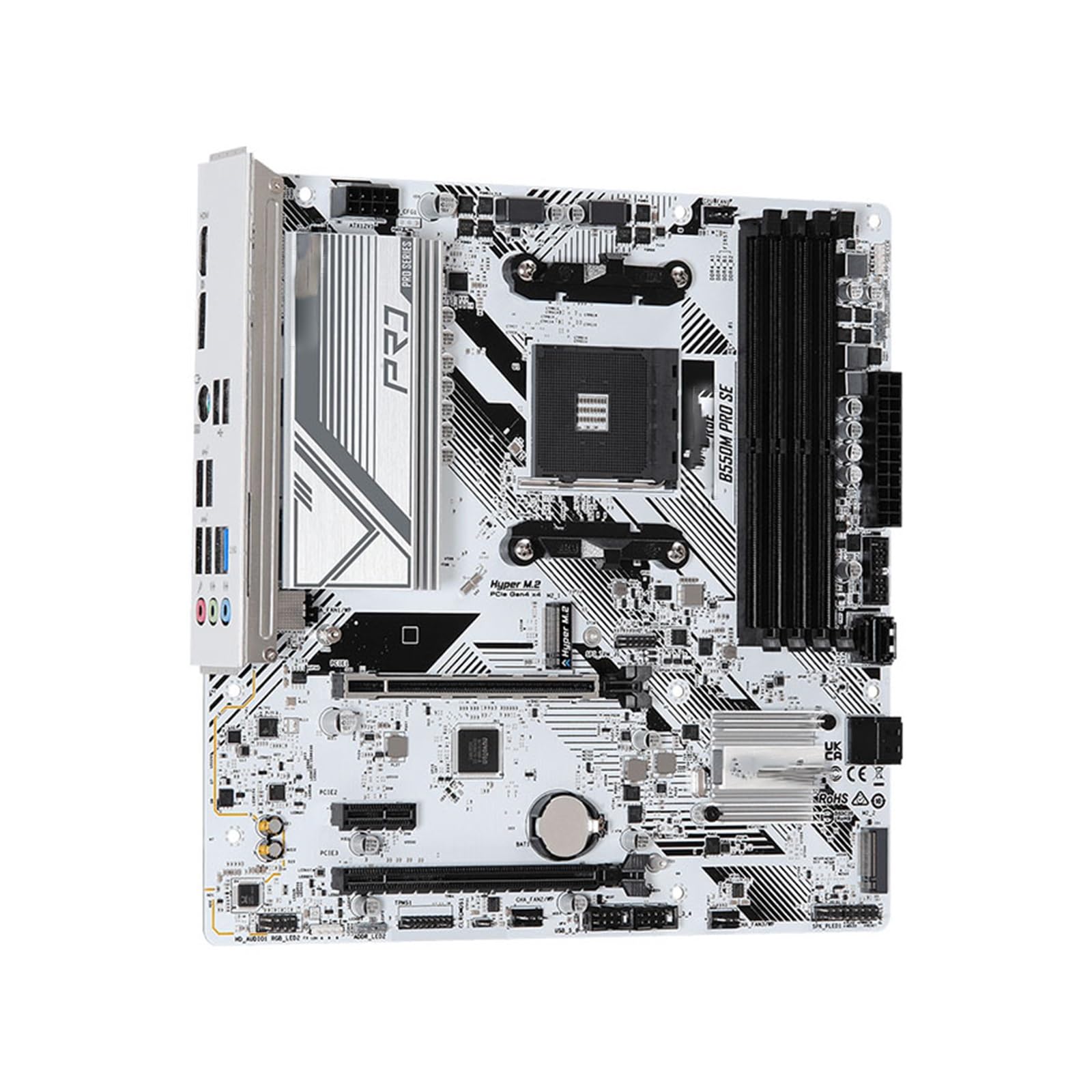 Placa Base Placa Base Fit For Asrock B550M Pro SE B550 PRO565 Socket AM4 DDR4 128 GB PCI-E 4.0 M.2 SATA III 4733+(OC) MHz USB 3
