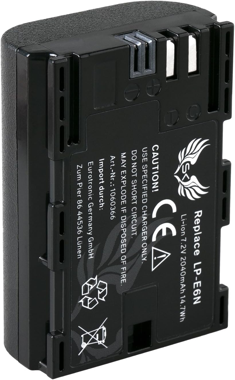 SK Akku Ersatz für Canon LPE6N // 2040mAh // LPE6 LPE6NH für Canon