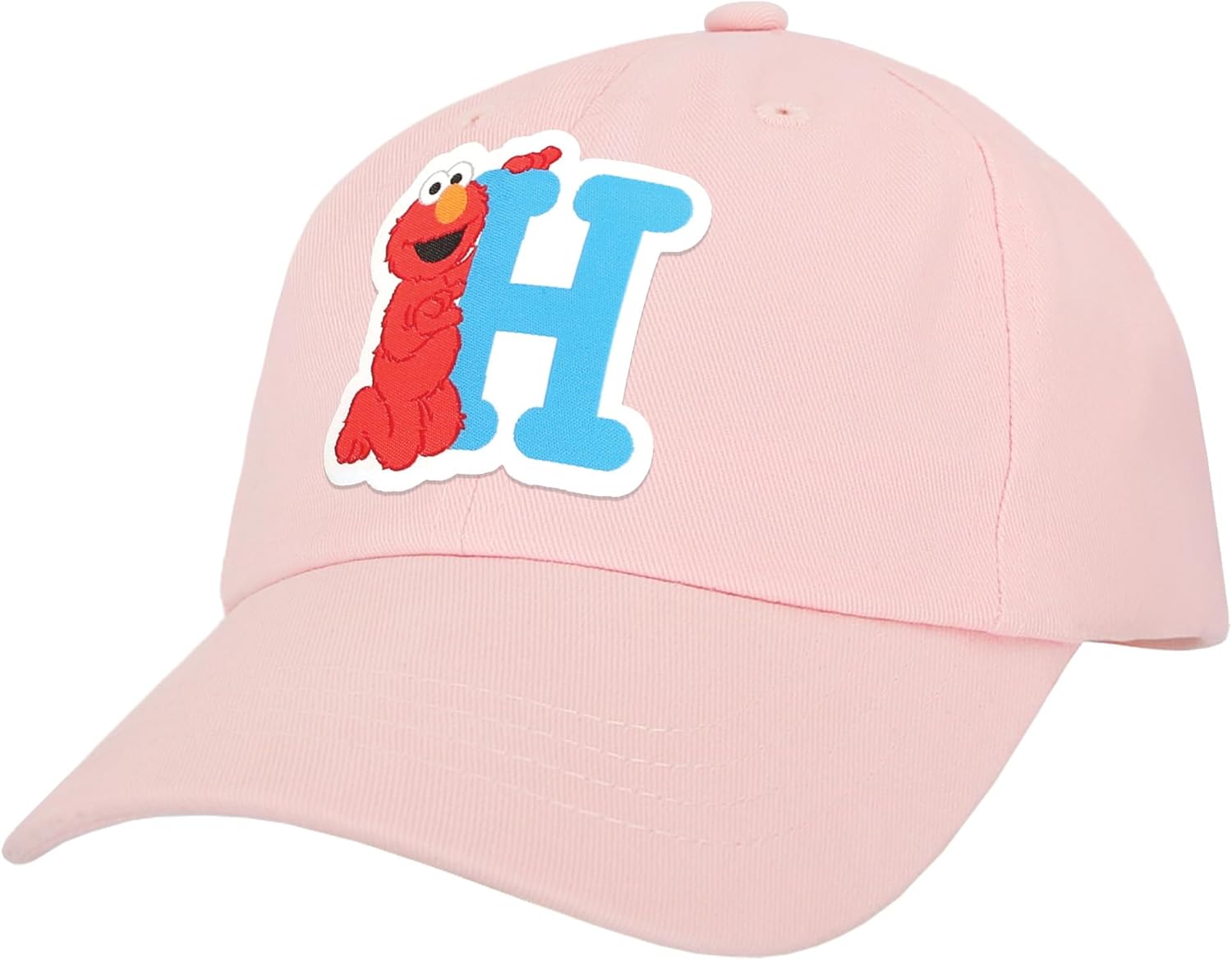 Sesame Street Elmo & Abby Kids Toddler Cap with Initial, Toddler Boys Hat, Youth Girl Baseball Cap, Cute Toddler Baseball Cap