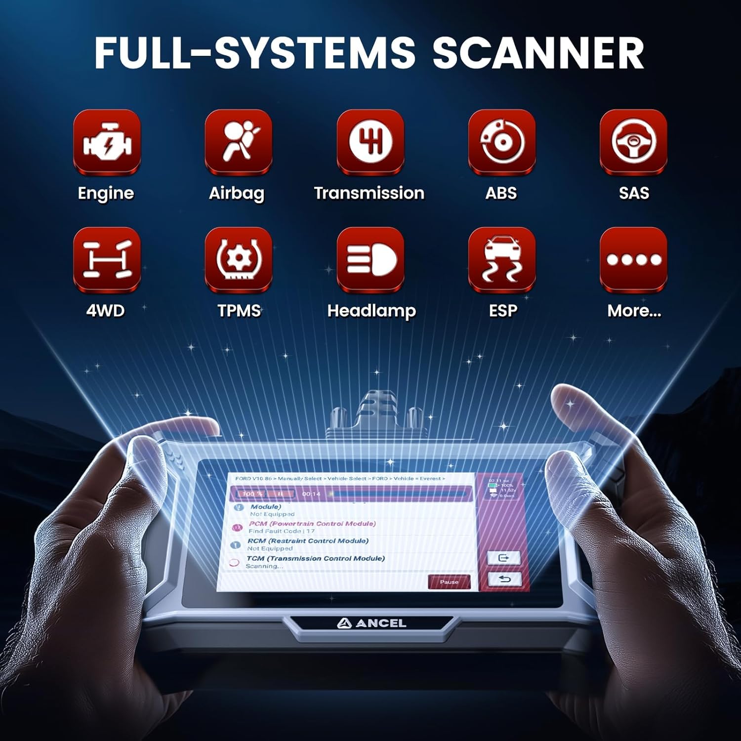 ANCEL DS200 Full Systems Scanner Interface