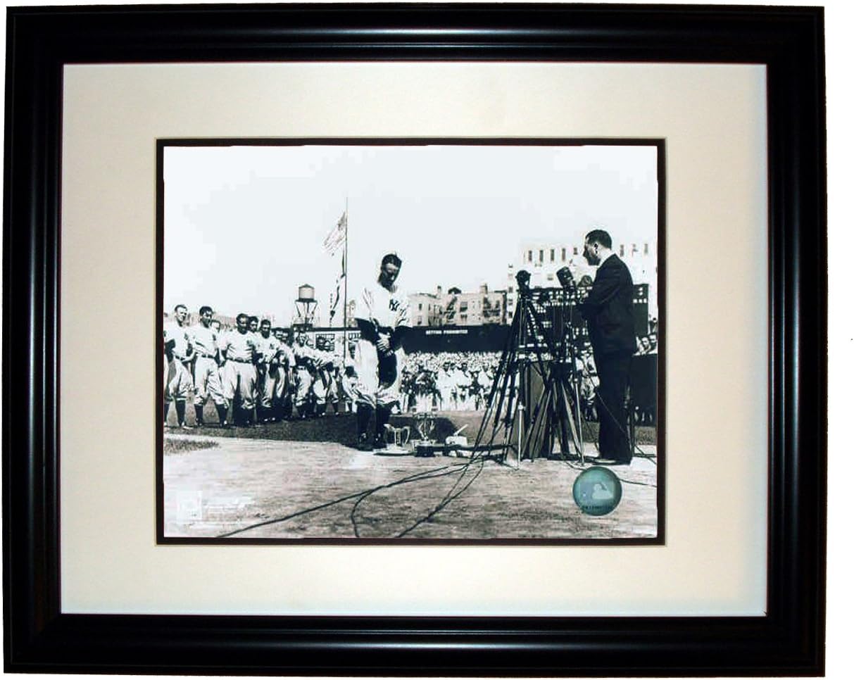 Collectiblia Lou Gehrig NY Yankees 8x10 Photo 11x14 Black Frame #12