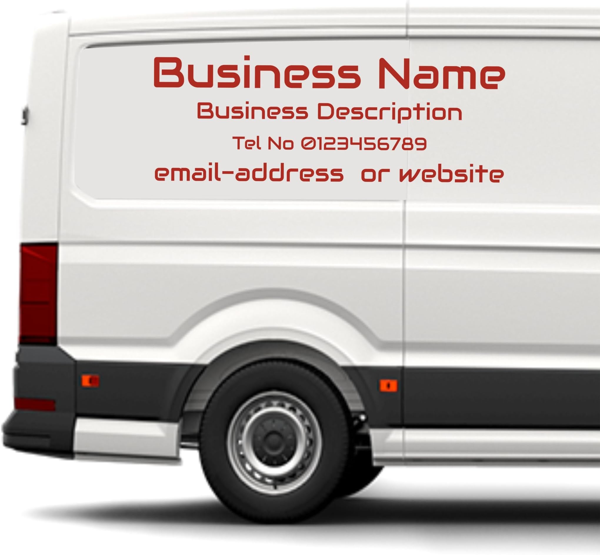 Personalised Van Decals Waterproof Self Adhesive Vinyl Window Cleaning Vehicle Graphics