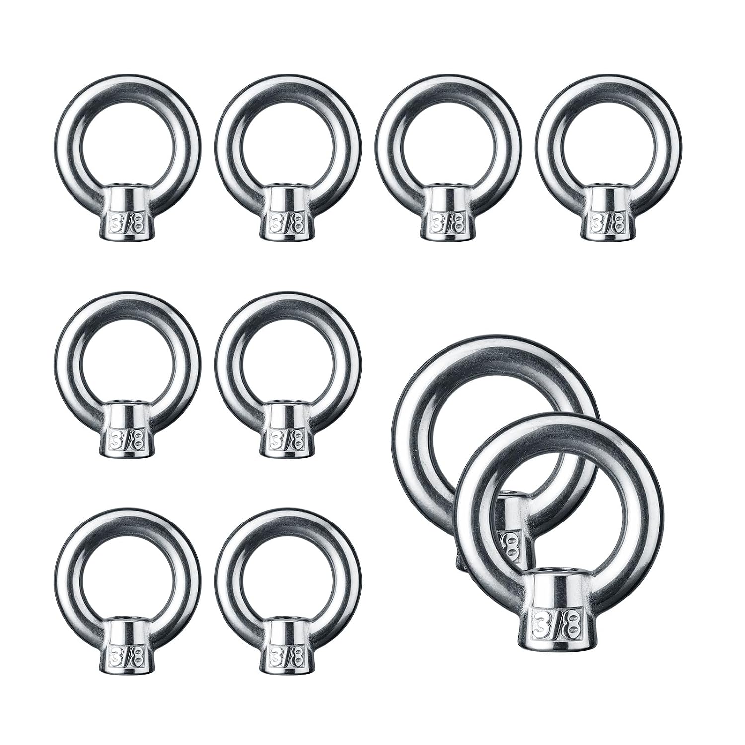 4 Pack 5/16" Lifting Eye Nuts- 304 Stainless Steel