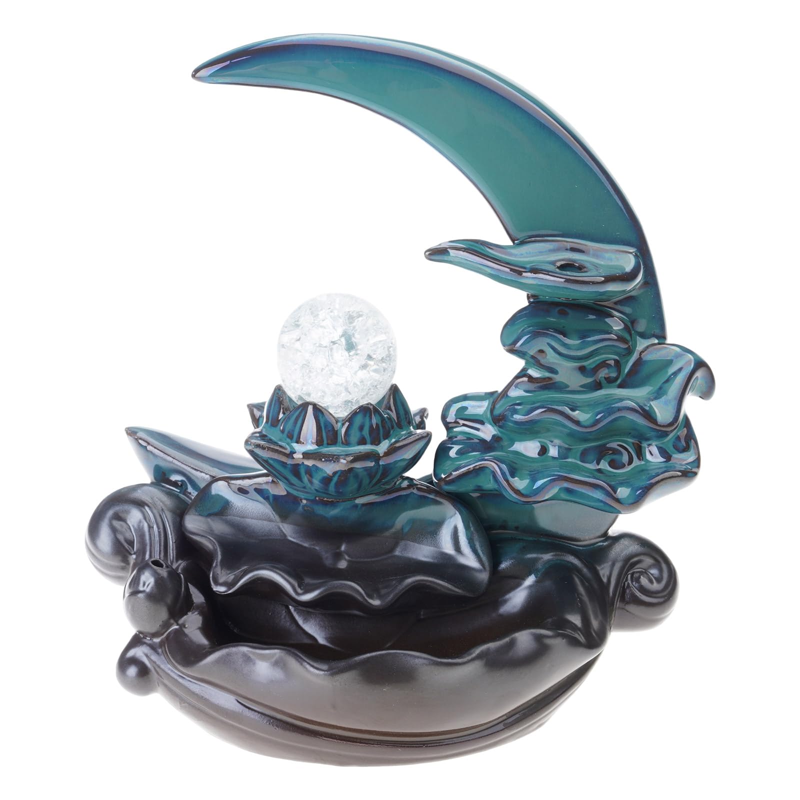 Incenses Burners, Ceramic Waterfall Incenses Burners, Backflow Holder for Aromatherapys Ornament Home Decor Waterfall Holder Backflow Ceramic