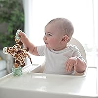 Vista 16 de Dr. Brown's Lovey Pacifier and Teether Holder, 0 Months Plus, Giraffe with Blue Pacifier