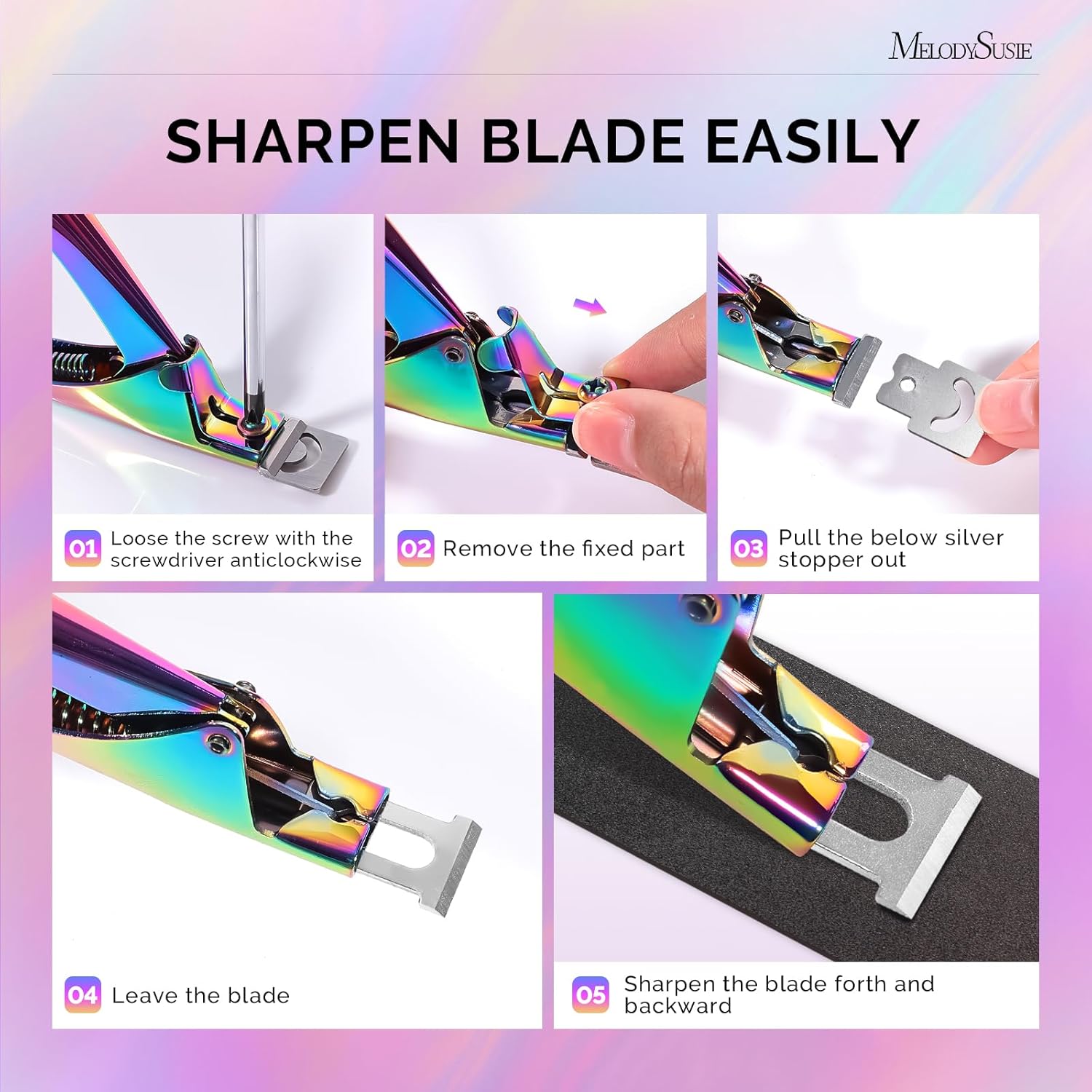 Acrylic Nail Clippers with Magnet Sizers, Profal Nail