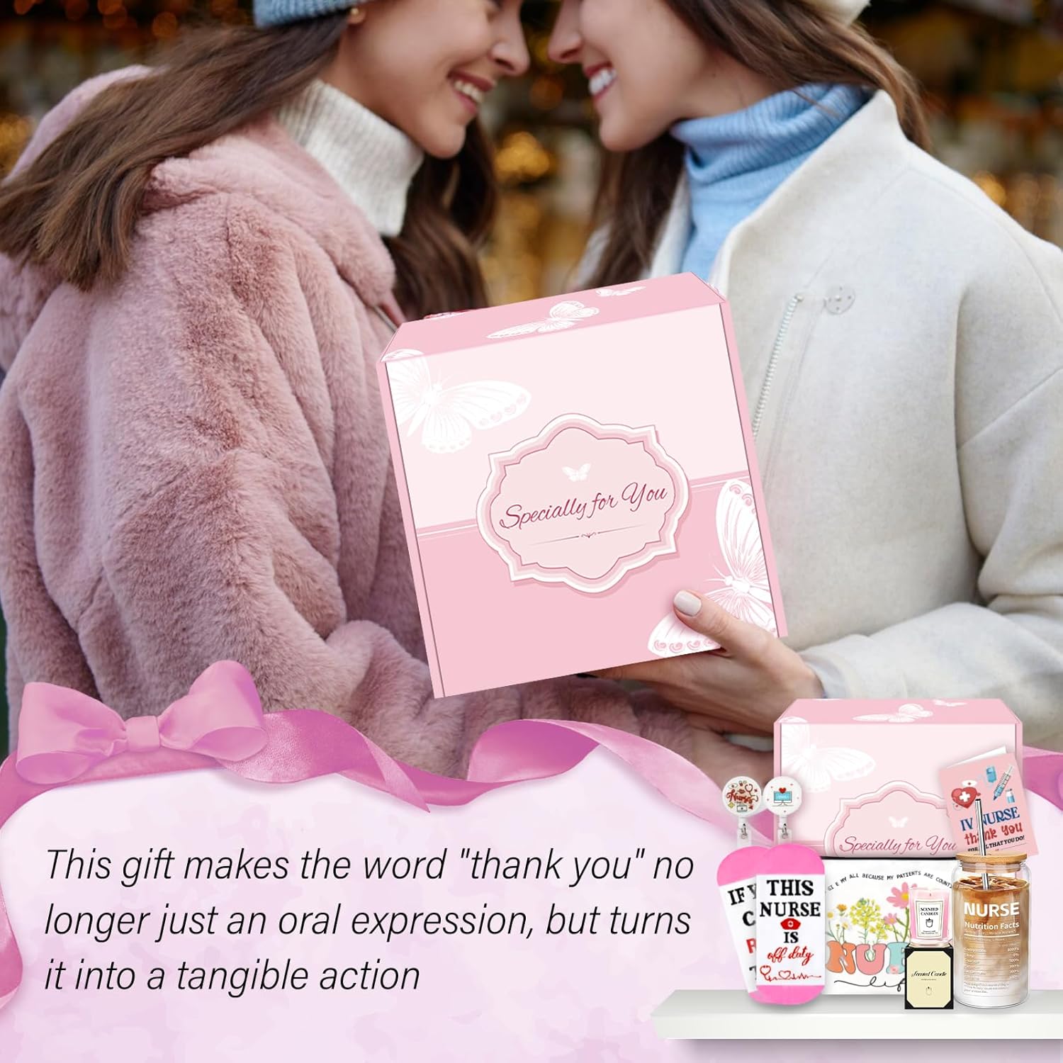 Nurse Gifts for Women, Nurse Practitioner Gifts for Women, Nursing Student, Preceptor, Coworker, Nurses Week Gift with Badge Reel, Socks, Thank You Gift for Retirement, Nurses Day, Graduation - Image 7