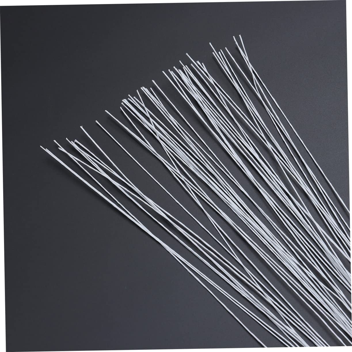 HOMSFOU Handmade Paper Vine Rose Branches Wire Stems 40cm 200pcs DIY Craft Flower Wire for Floral Arrangement Reinforcing Cut Flowers Wreaths Bouquets